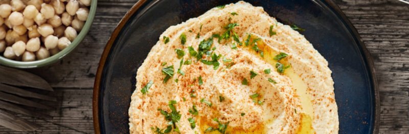 Plate of hummus