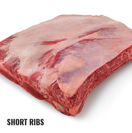 Raw short ribs