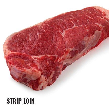 Raw strip loin