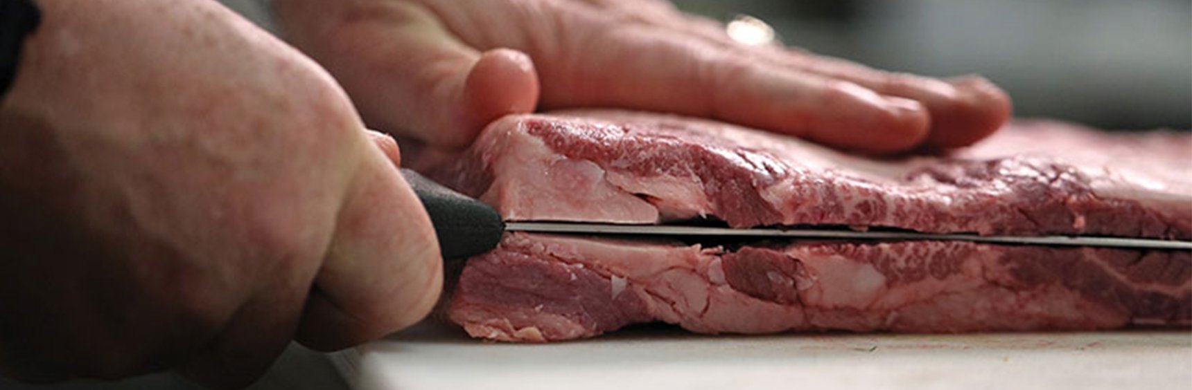 Slicing beef