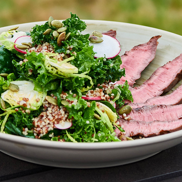 Beef strip salad